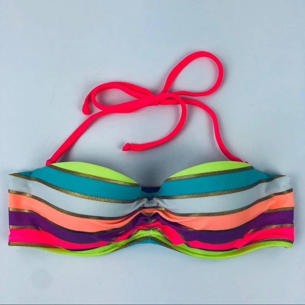 Victoria’s‎ Secret 34B Underwire Bikini Top Striped